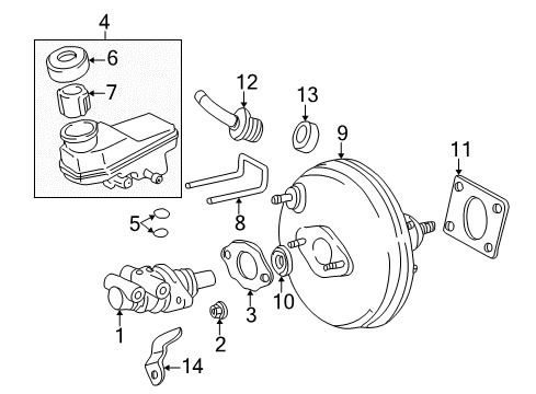 2002 Toyota Celica Hydraulic System Stopper Diagram for 47237-20020