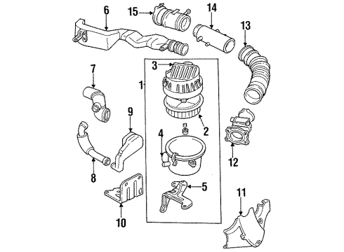 1994 Honda Passport Powertrain Control Sensor, In. Air Temperature Diagram for 8-25037-334-0