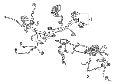 2022 Chevrolet Bolt EUV Wiring Harness Wire Harness Diagram for 42781948