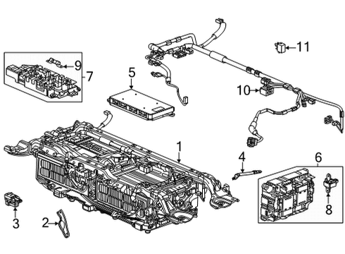 2020 Honda CR-V Battery CABLE GROUND IPU Diagram for 32603-TMB-H00