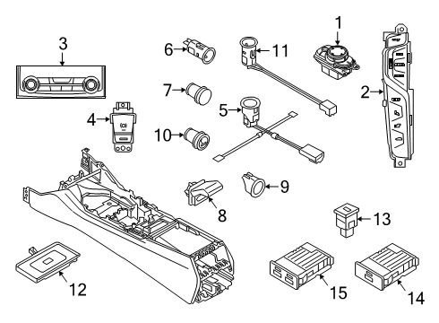 2020 BMW 750i xDrive Navigation System Usb Socket Diagram for 84108711939