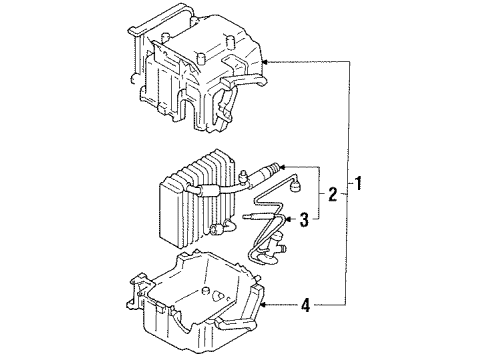 1992 Nissan Stanza Air Conditioner Expansion Valve Diagram for 92200-50C00