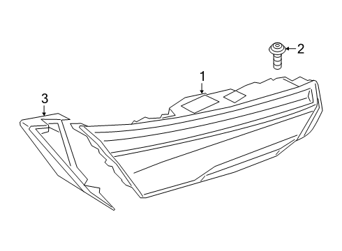 2020 BMW M8 Backup Lamps TAIL LIGHT FINISHER, LEFT Diagram for 63217451769