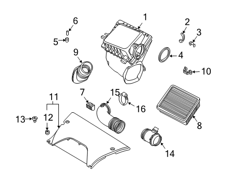 2005 BMW X5 Powertrain Control Rubber Boot Diagram for 13717544491