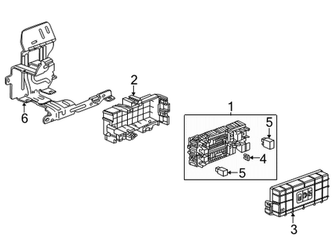 2021 Chevrolet Corvette Fuse & Relay Fuse & Relay Box Diagram for 84719292