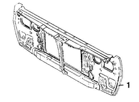 1984 Nissan 720 Radiator & Components Tank Assembly-RESRV Diagram for 21720-02W02
