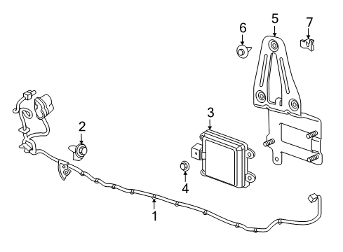 2019 Chevrolet Traverse Switches & Sensors Harness Diagram for 84594907