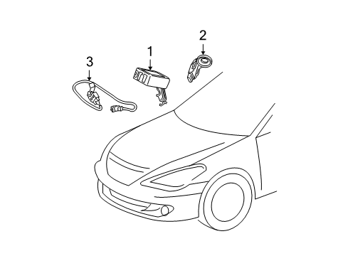 2005 Toyota Solara Anti-Theft Components Amplifier Diagram for 89783-AA012