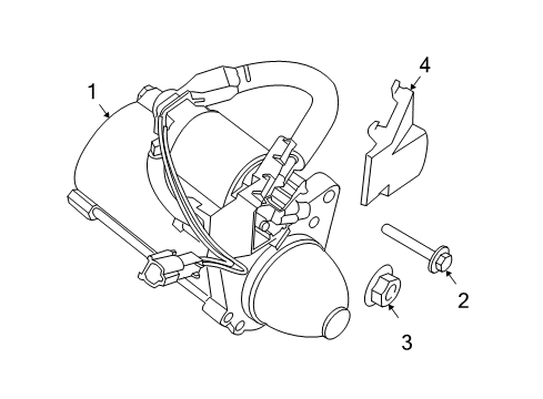 2008 Nissan Titan Starter Motor Assembly-Starter REMAN Diagram for 2330M-ZJ50ARW