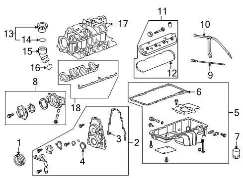 2009 Hummer H2 Filters Element Diagram for 15286805