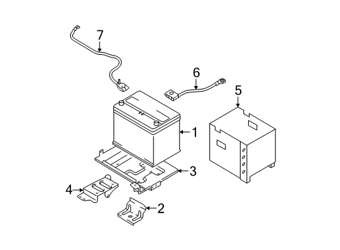 2010 Kia Sportage Battery Wiring Assembly-Engine Ground Diagram for 918601F020