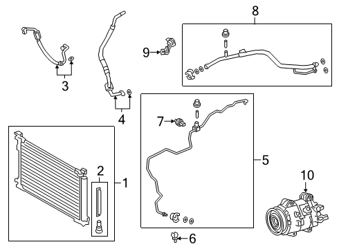 2021 Lexus UX200 Switches & Sensors Bracket, Cooler Diagram for 88688-12A40