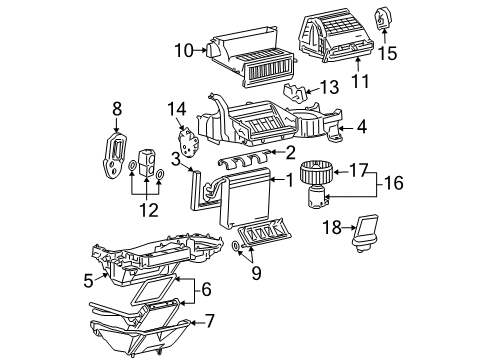 2006 Chevrolet Malibu Air Conditioner Hose & Tube Assembly Diagram for 15881443