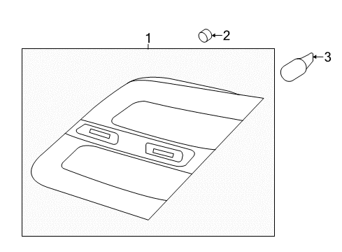 2015 Ford Taurus Bulbs Back Up Lamp Diagram for DG1Z-13404-L