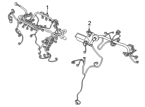 2021 Acura TLX Wiring Harness WIRE HARNESS, ENGINE Diagram for 32110-6S8-A50