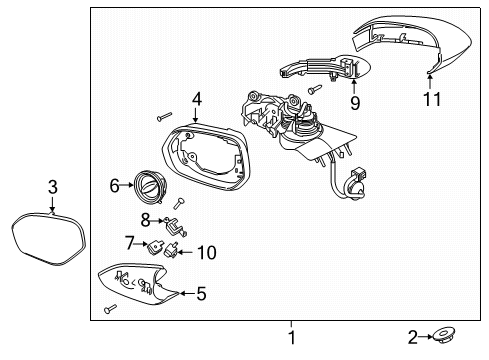 2021 Lincoln Corsair Lane Departure Warning Adjust Motor Diagram for CU5Z-17D696-C