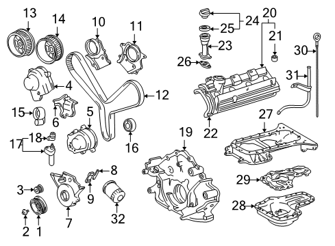 2001 Toyota Tundra Filters Fuel Filter Diagram for 23030-62010