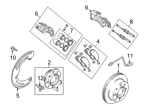 2010 Dodge Ram 3500 Anti-Lock Brakes Anti-Lock Brake System Module Diagram for 68066406AA