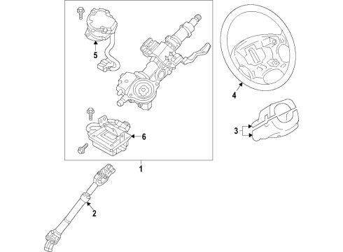 2021 Kia Sportage Cruise Control Column Assy-Steering Diagram for 56310D9010