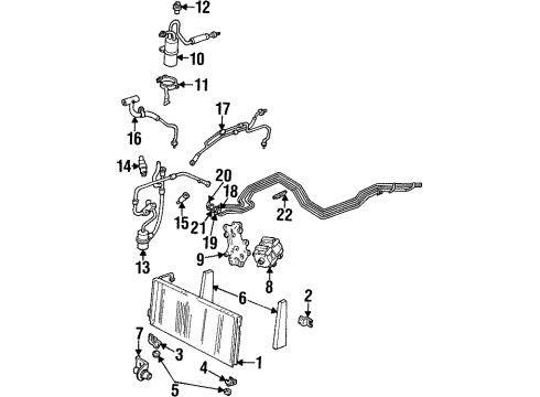 2000 Mercury Villager Powertrain Control Oxygen Sensor Diagram for 1F5Z-9F472-BA