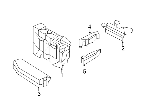 2020 Nissan Rogue Fuse & Relay Bracket-Engine Room Harness Diagram for 24230-4BA0A