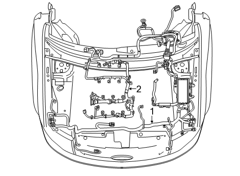 2014 Ford Flex Wiring Harness Wire Harness Diagram for DA8Z-14290-D