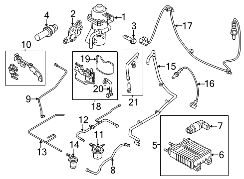 2013 Ford Transit Connect Emission Components Purge Control Valve Diagram for 7S4Z-9C915-A