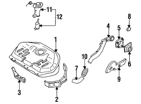 1987 Nissan Maxima Fuel Supply Gauge Assembly-Tank Unit Diagram for B5060-42E05