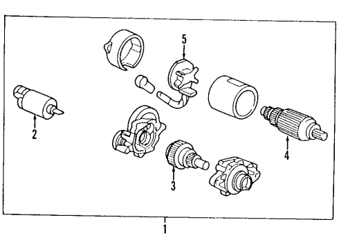 2004 Honda Odyssey Starter Starter, Core Id (Sm-44231) (Sm-44247) (Reman) (Cme/Mitsuba) Diagram for 06312-PGK-515RM