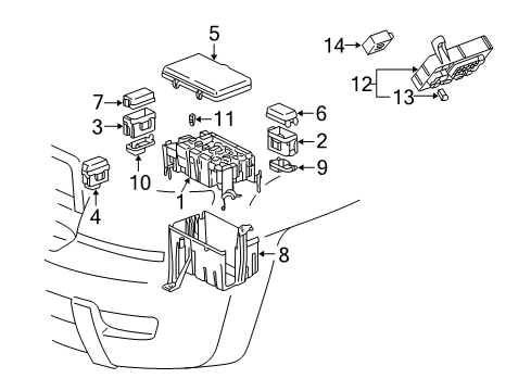 2003 Toyota 4Runner Electrical Components Flasher Diagram for 81980-35020