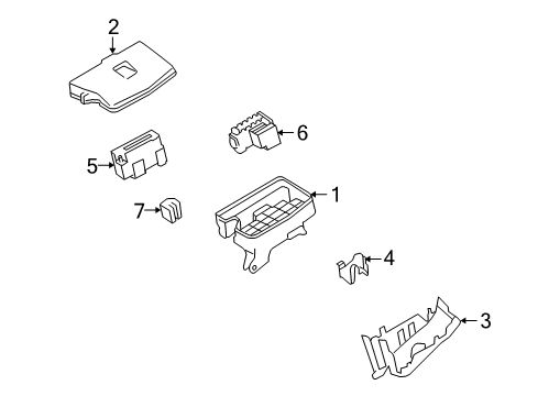 2015 Scion xB Fuse & Relay Fuse & Relay Box Protector Diagram for 82817-12A80