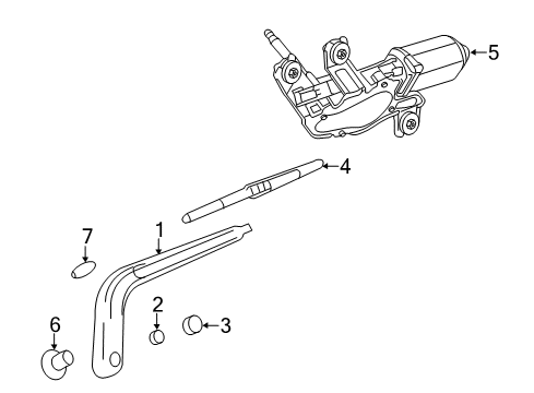 2013 Chevrolet Spark Wiper & Washer Components Washer Nozzle Diagram for 95985869