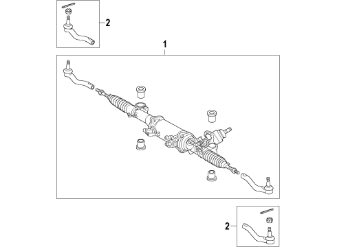 2012 Lexus LS460 Steering Column & Wheel, Steering Gear & Linkage, Shroud, Switches & Levers Computer Assembly, Power Diagram for 89650-50231