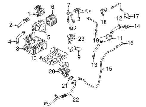 2021 Kia Niro EGR System Sensor Assembly Diagram for 31480-E6800