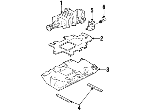 1992 Pontiac Bonneville Supercharger Supercharger Kit, Engine (Remanufacture) Diagram for 88984224