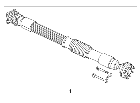 2021 Jeep Wrangler Drive Shaft - Front Shaft-Drive Diagram for 53011521AB