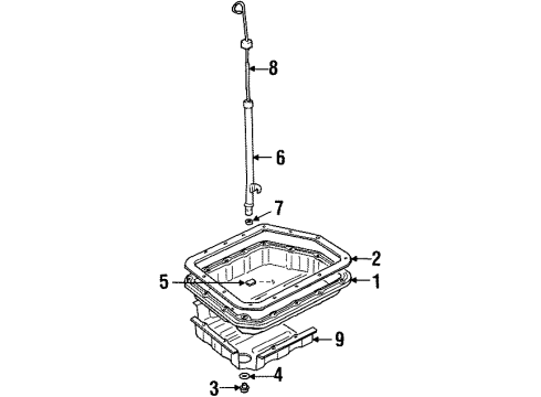 2001 Chevrolet Metro Transaxle Parts Gasket Diagram for 96053833