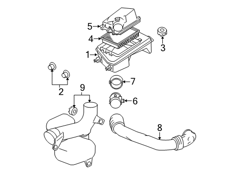 2006 Chevrolet Malibu Powertrain Control Cleaner Asm-Air Diagram for 25878116