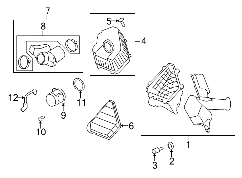 2008 Buick Enclave Filters Cover Asm-Air Cleaner Housing Diagram for 15278633