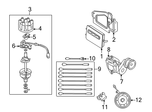 2000 Dodge Durango Powertrain Control Powertrain Control Module Diagram for R6028470AB