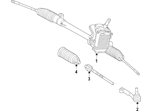 2015 BMW i3 Steering Column & Wheel, Steering Gear & Linkage Exchange-Steering Box, Electric. Diagram for 32106884419