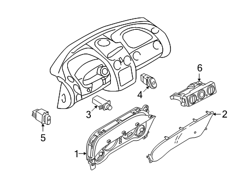 2005 Chrysler Sebring A/C & Heater Control Units Wiring-Combination Diagram for 8100A015