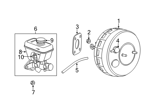 2012 Jeep Grand Cherokee Dash Panel Components Hose-Brake Booster Vacuum Diagram for 4779615AF