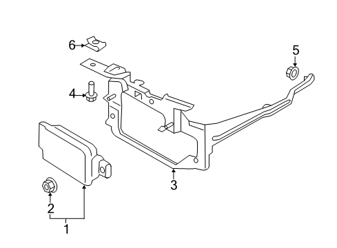 2016 Ford Edge Cruise Control System Sensor Diagram for FT4Z-9E731-B