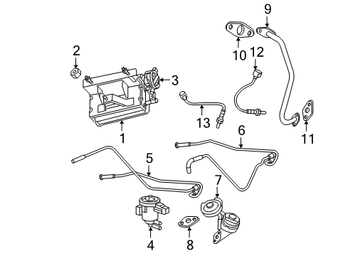 2007 Jeep Grand Cherokee Emission Components Valve-PCV Diagram for 68188865AA
