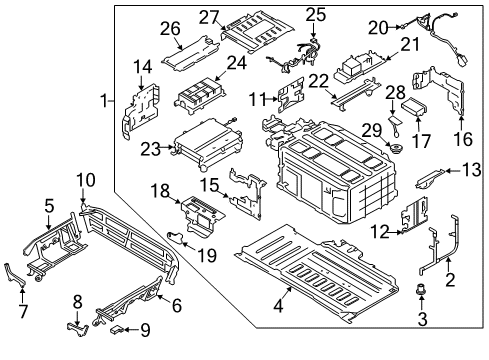 2018 Ford Fusion Battery Fan Motor Diagram for DG9Z-10C659-C