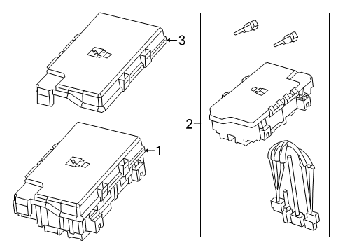 2020 Ram 3500 Fuse & Relay Module-Intelligent Power Diagram for 68437289AB