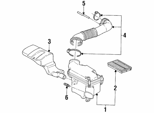 2002 Saturn SL1 Powertrain Control Sensor Asm, Heated Oxygen Diagram for 21024460