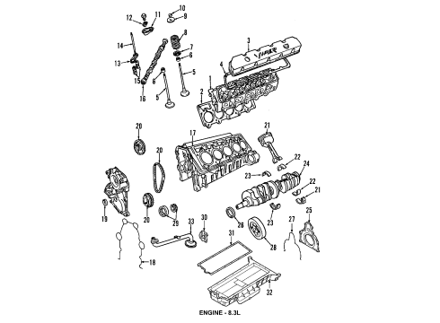 2005 Dodge Viper Oil Pan Tube-Oil Cooler Inlet Diagram for 5290004AD