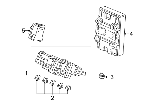 2022 Honda Insight Fuse & Relay Unit Assembly Bcm (Se Diagram for 38809-TXM-AB1